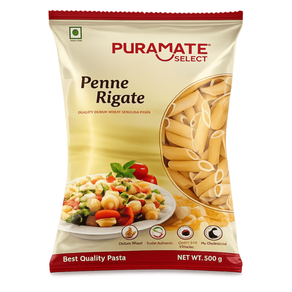 Puramate Penne Rigate Pasta 500g