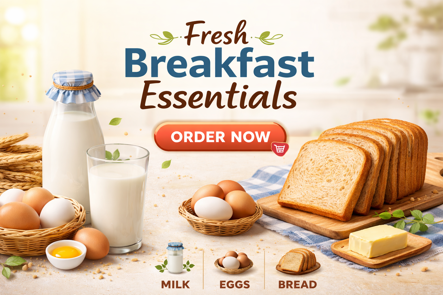 Fresh breakfast essentials to start your day