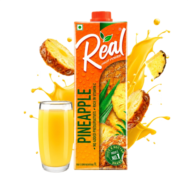 Real Pineapple Fruit Juice 1 Ltr