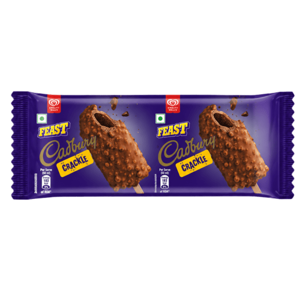 Kwality Wall's Feast Cadbury Crackle Frozen Dessert Stick 65 ml
