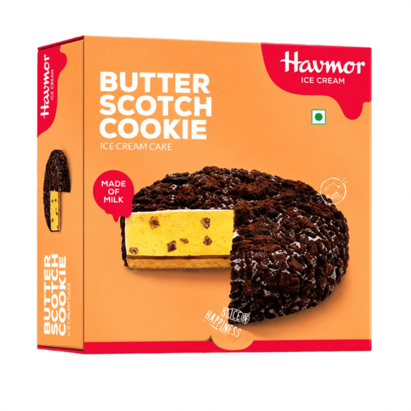Havmor Butterscotch Cookie Ice Cream Cake 500 ml