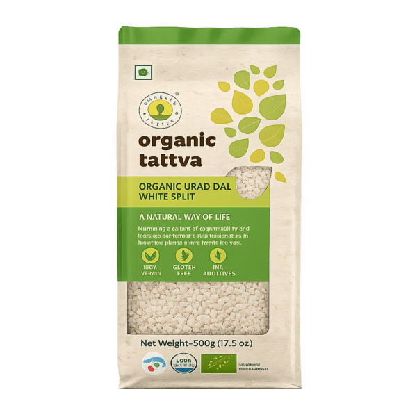 Organic Tattva White Split Urad Dal 500 g