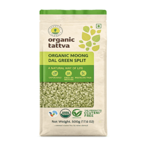 Organic Tattva Moong Dal Green Split 500 g