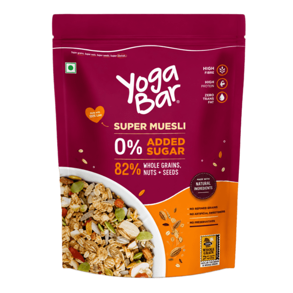 Yogabar Muesli Super No Added Sugar 400 g