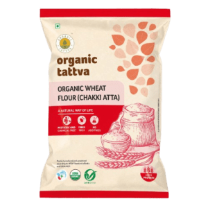 Organic Tattva Organic Wheat Flour Chakki Atta 5 kg